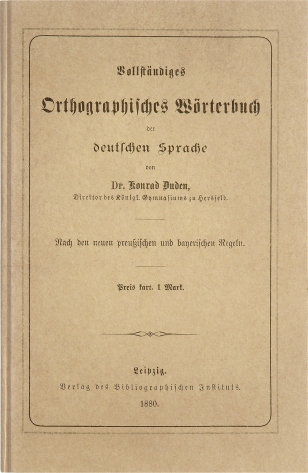 Duden, Orthographie - 1880